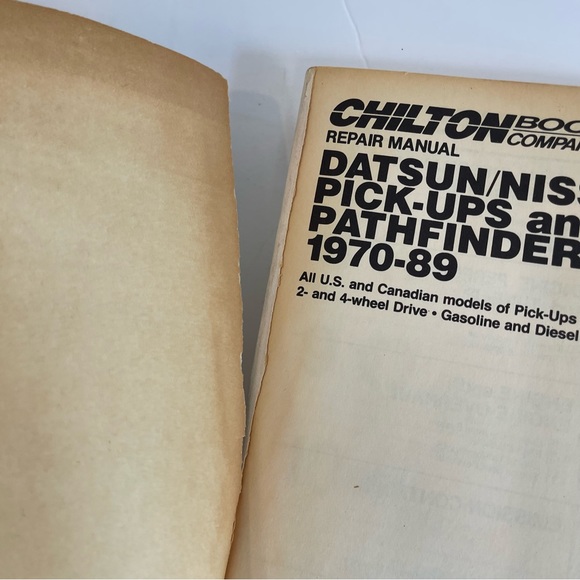 Chilton 6816 Repair Manual Datsun Nissan Pickup Pathfinder 1970-1989 Guide USA - Picture 7 of 16